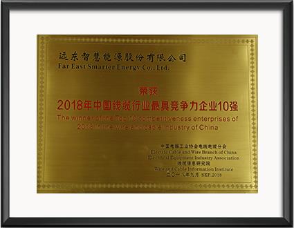 最具競(jìng)爭(zhēng)力企業(yè)10強(qiáng)